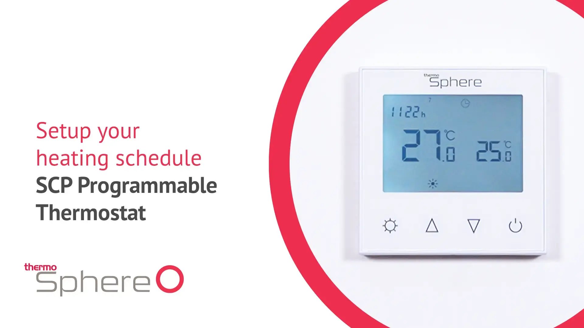 ThermoSphere SCP Thermostat setup heating schedule